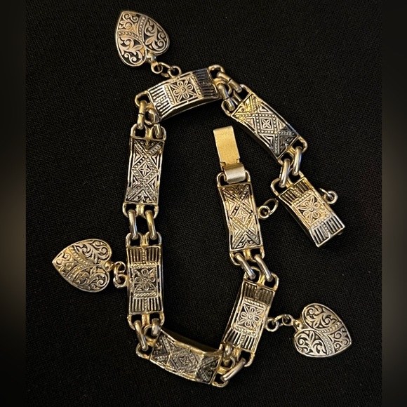 Vintage Damascene Charm Bracelet - Picture 11 of 11